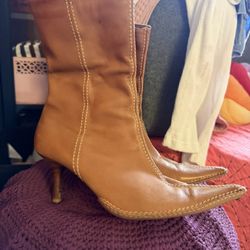 Leather ankle boots size 9