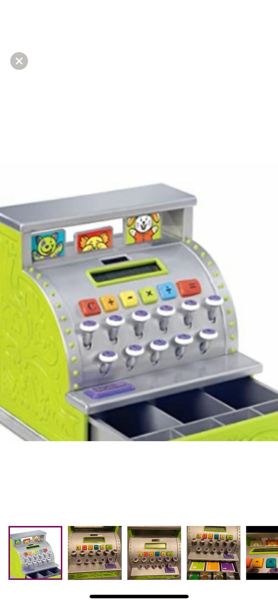 Parents Vintage Classic Kids Toy Cash Register 