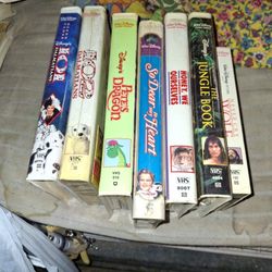 7 Miscellaneous Disney Vhs Tapes