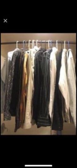 Men’s shirts. 17 pieces. Sizes large and extra large. One price for all