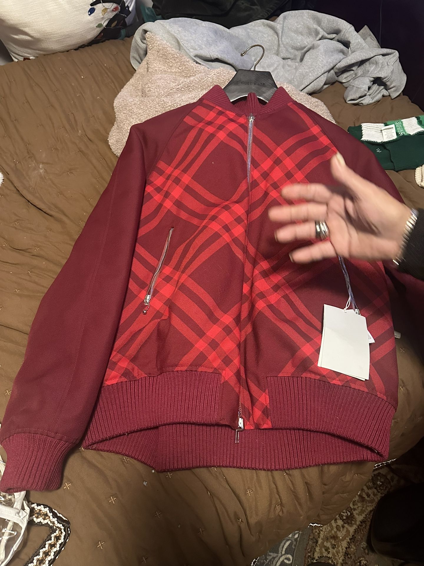 REVERSIBLE BURBERRY COLOR RIPPLE IP CHECK SIZE/FIT XXL