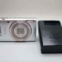 Canon PowerShot ELPH 180 20MP Digital Camera - Silver - Pre-Owned
