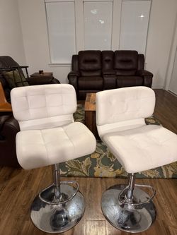 Beige couch & barstools