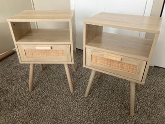 Rattan Nightstands (Set or individual)