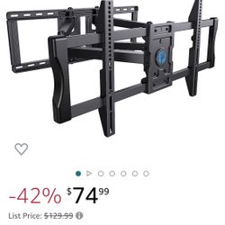 Unopened TV Wall Mount Bracket Full Motion for 50-90 Inch OLED QLED Flat Curved TV with 29 Inch Extension Articulating Arm Swivel Tilt Level