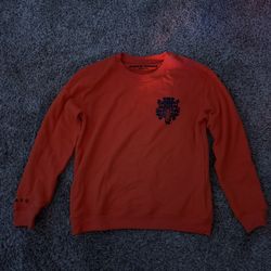 Orange Chrome Hearts long sleeve