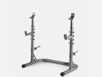 Gold's Gym XRS 20 Olympic Squat Rack with Safety Spotters - Sturdy Home Gym Power Rack
