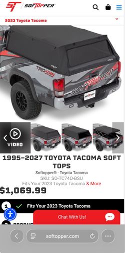 SOFTOPPER® - TOYOTA 1(contact info removed) TACOMA Softopper® - Toyota Tacoma SKU: SO-TC60B-BTU