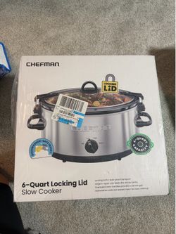 Chefman 6-Quart Locking Lid Slow Cooker