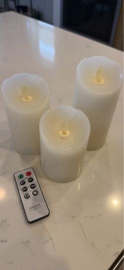 Pending FREE Mikasa Flameless LED Candles Set of 3 with Remote