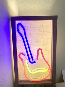 NEON LIGHT GUITAR, On/OFF Switch, USB Connect