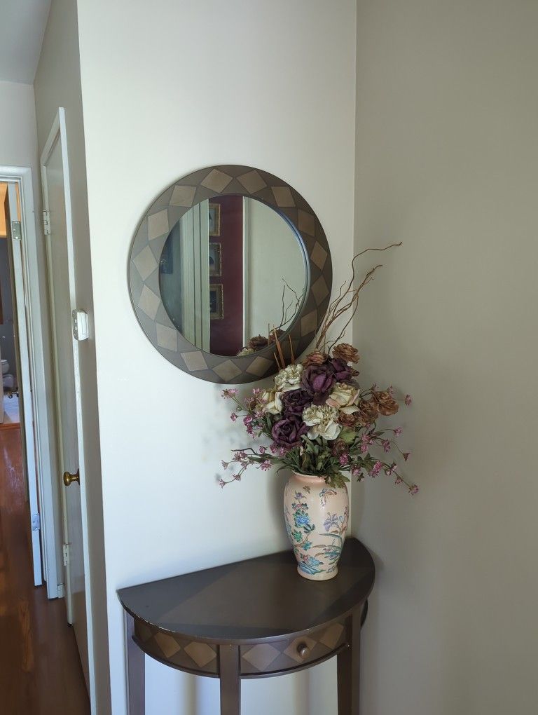 Entryway Table And Mirror
