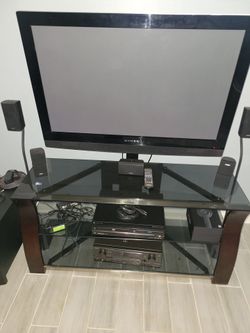 Glass TV Stand