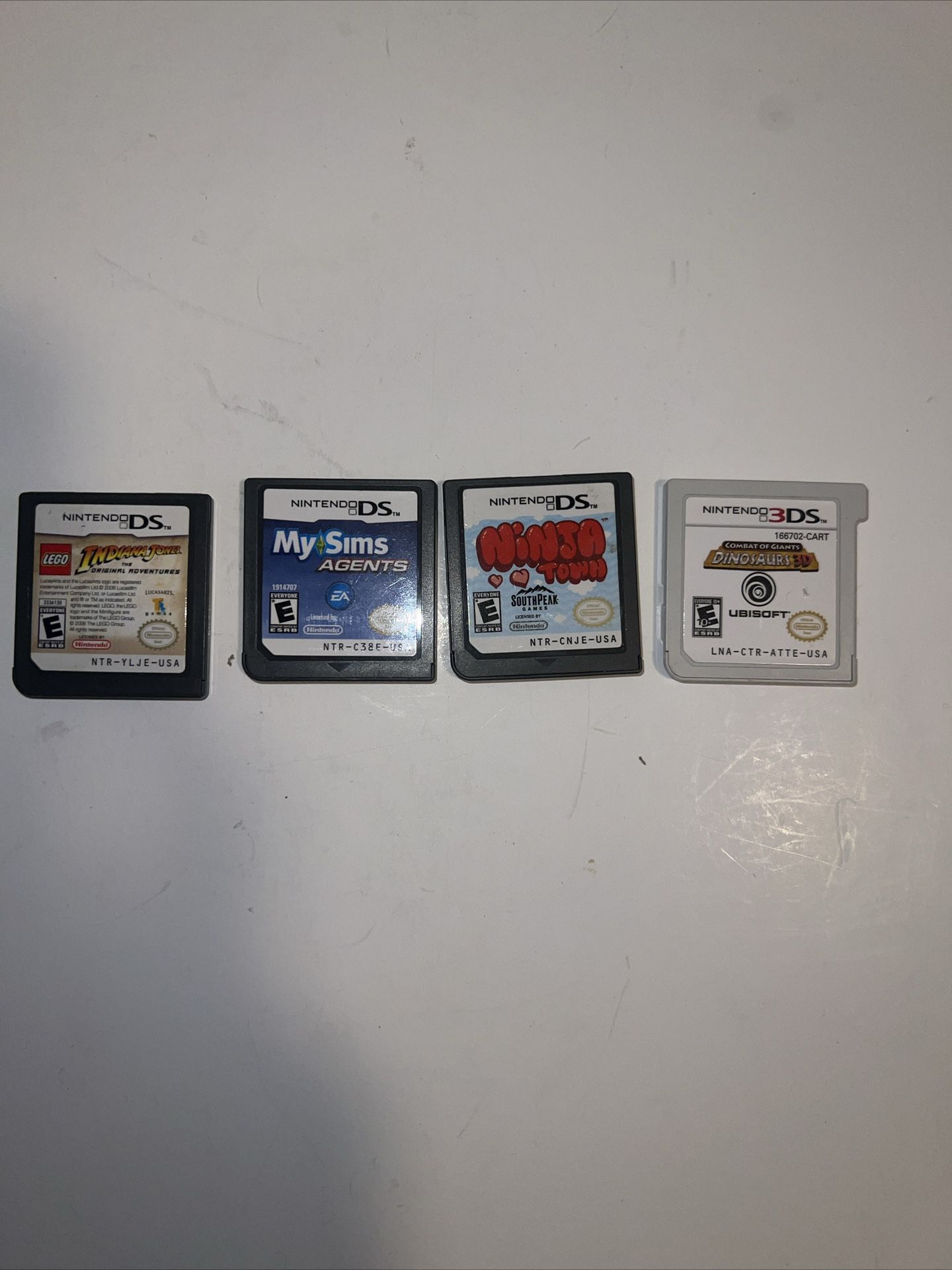 4 Nintendo Ds Games Lot: 3-2DS Games 1 3DS Game Preowned Tested Working!!   