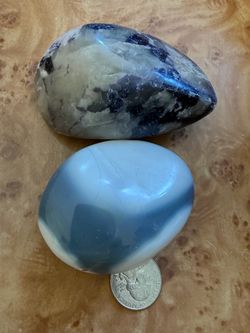 Polished Crystal Palm Stones large