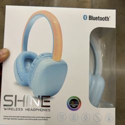 NWT Shine color changing Bluetooth Wireles headphones 