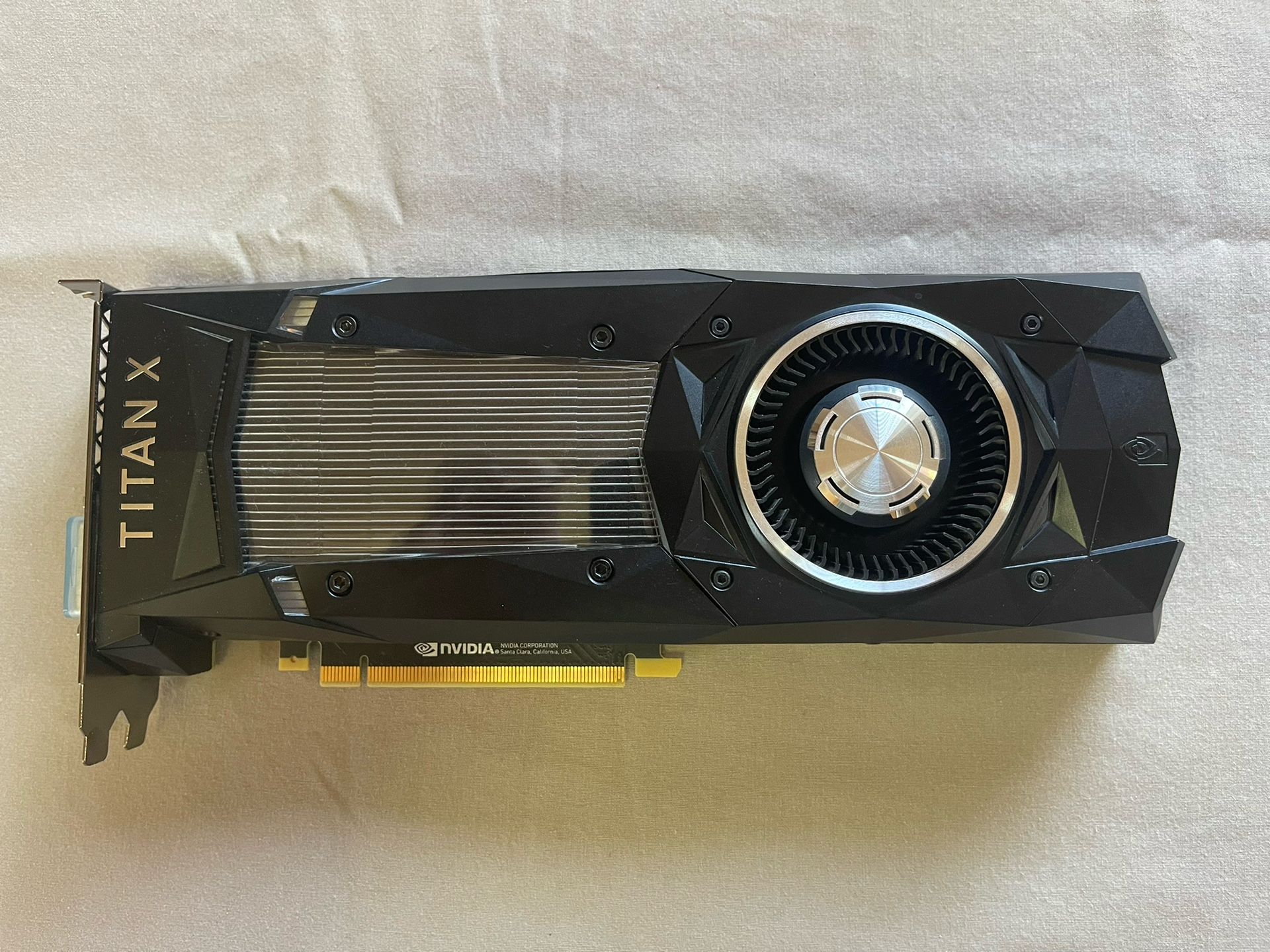 nvidia titan x pascal 12gb gddr5x video card