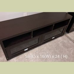 New  Wood Tv Stand With Storage For Tv Up 50"
