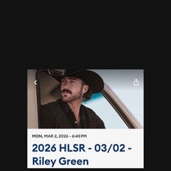 Riley Green Rodeo Tickets 
