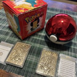 1999 BK 23 karat gold plated charizard cards