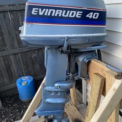 1975 Evinrude 40hp Outboard Long Shaft 