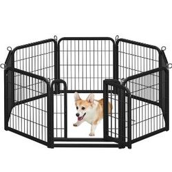 24 inch 8 Panels Dog Pen Indoor Heavy Duty Puppy Exercise Pen