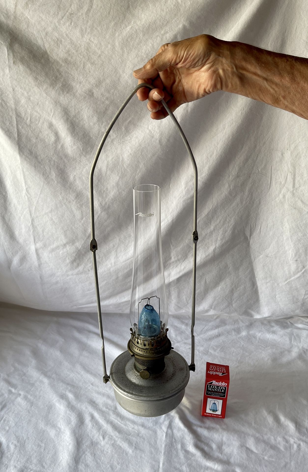 Aladdin 21C Railroad Caboose Vintage Kerosene Lamp With Loxon