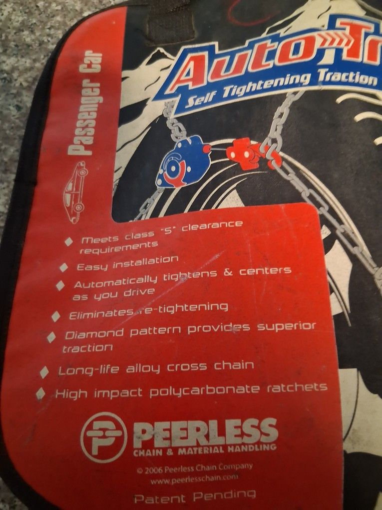 Auto-Trac Self Tightening Traction Chain traction chain for passenger cars. Easy installation and superior traction.