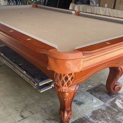 Pool Table 8ft ( Free Delivery & Set Up & New Color Felt Of Your Choice