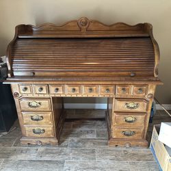 Antique Roll Top Desk