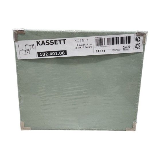 Ikea Kassett Boxes Storage Organization New Sealed Green 102.401.08