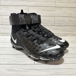 Nike Force Savage 2 Shark Men's Size 9 Black Football Cleats AQ7722-001