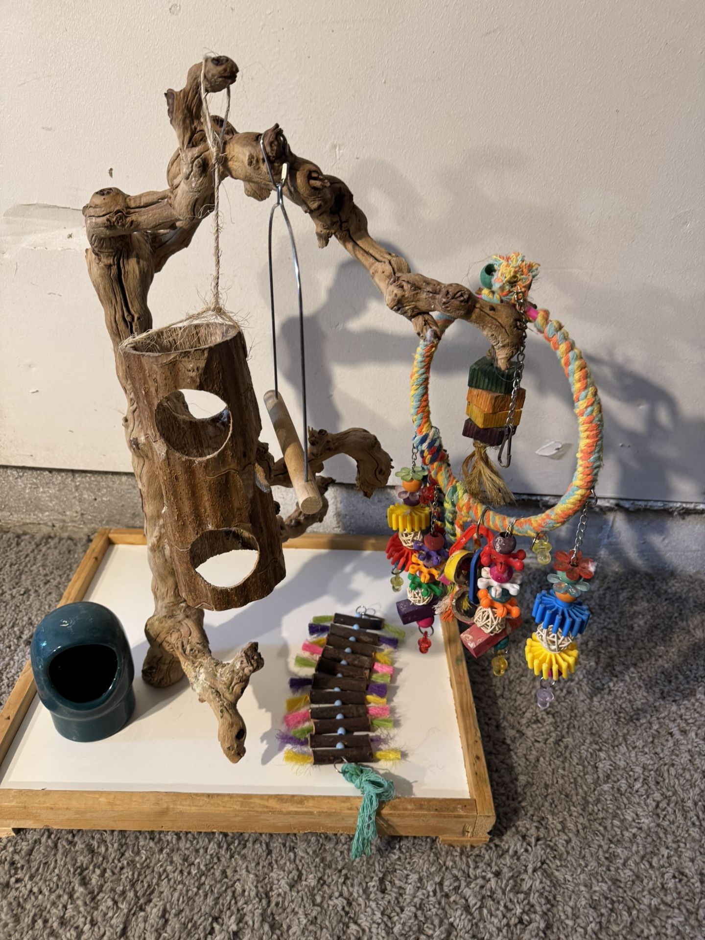 Bird Stand With Toys