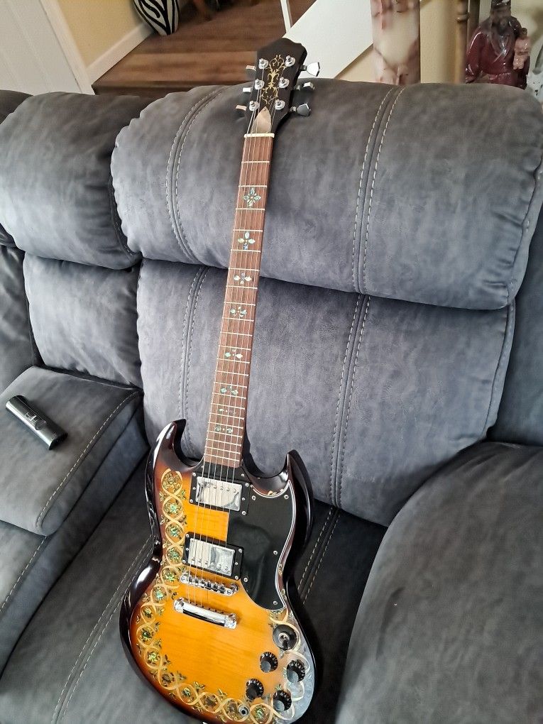 Abalone Inlay SG Electric Guitar 