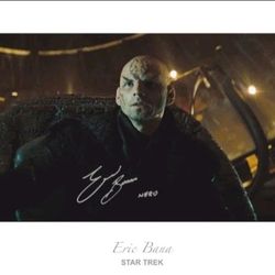 Eric Bana Autographed 2019 Star Trek Narada Bridge 23x13 Art Photo