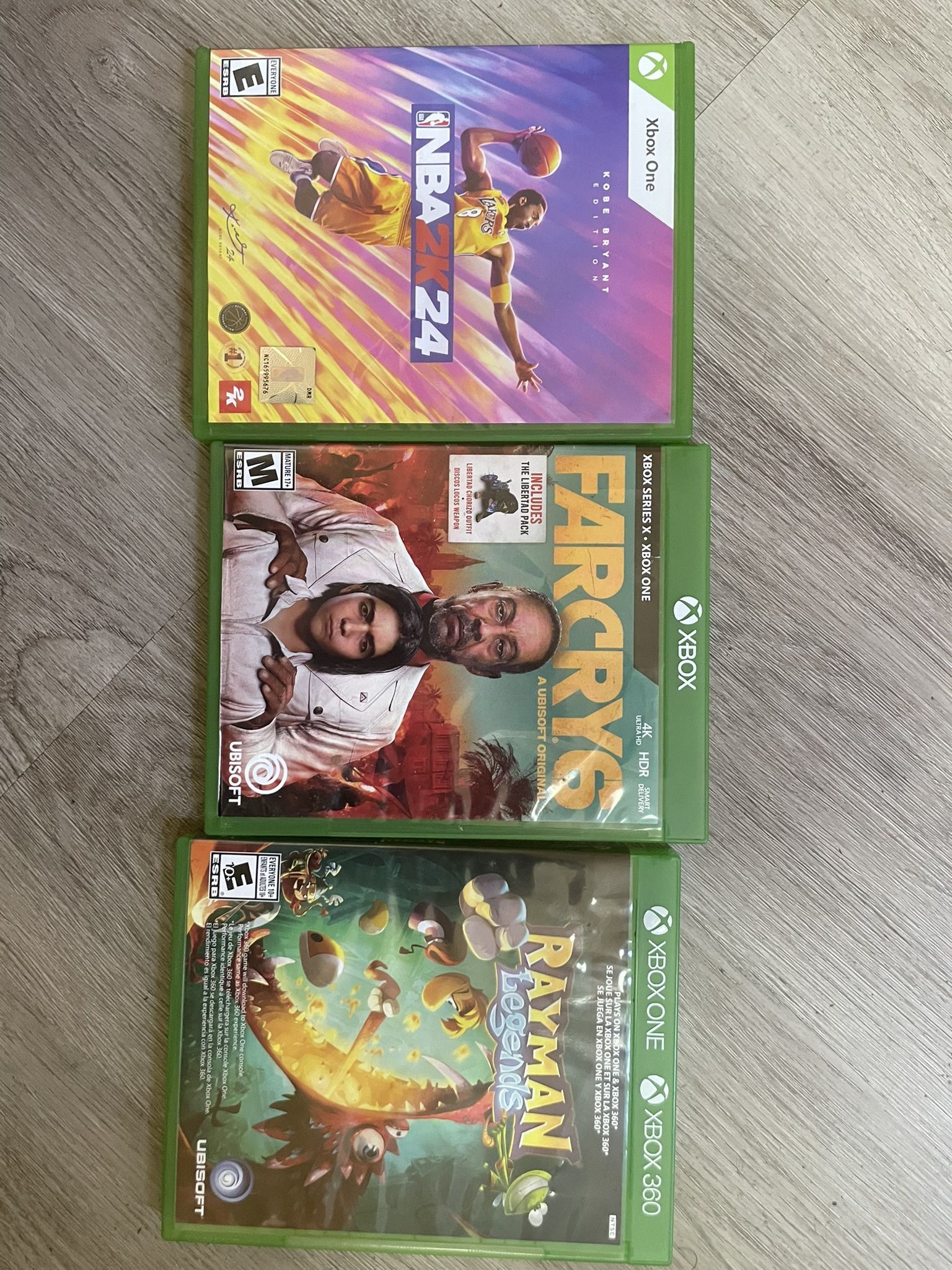 Xbox One Games (Farcry 6, NBA 2k24 Kobe Bryant Edition)