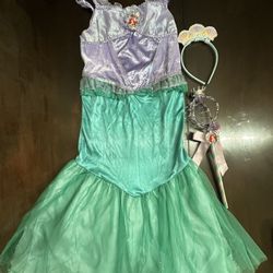 Halloween Costume Disney Princess Ariel Size S Girls