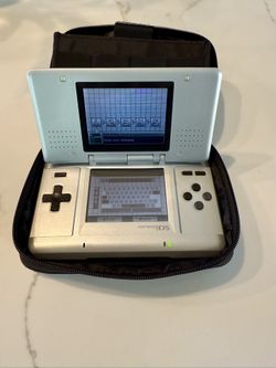 Nintendo DS Original Silver (NTR-001) – Tested & Working –Includes Case