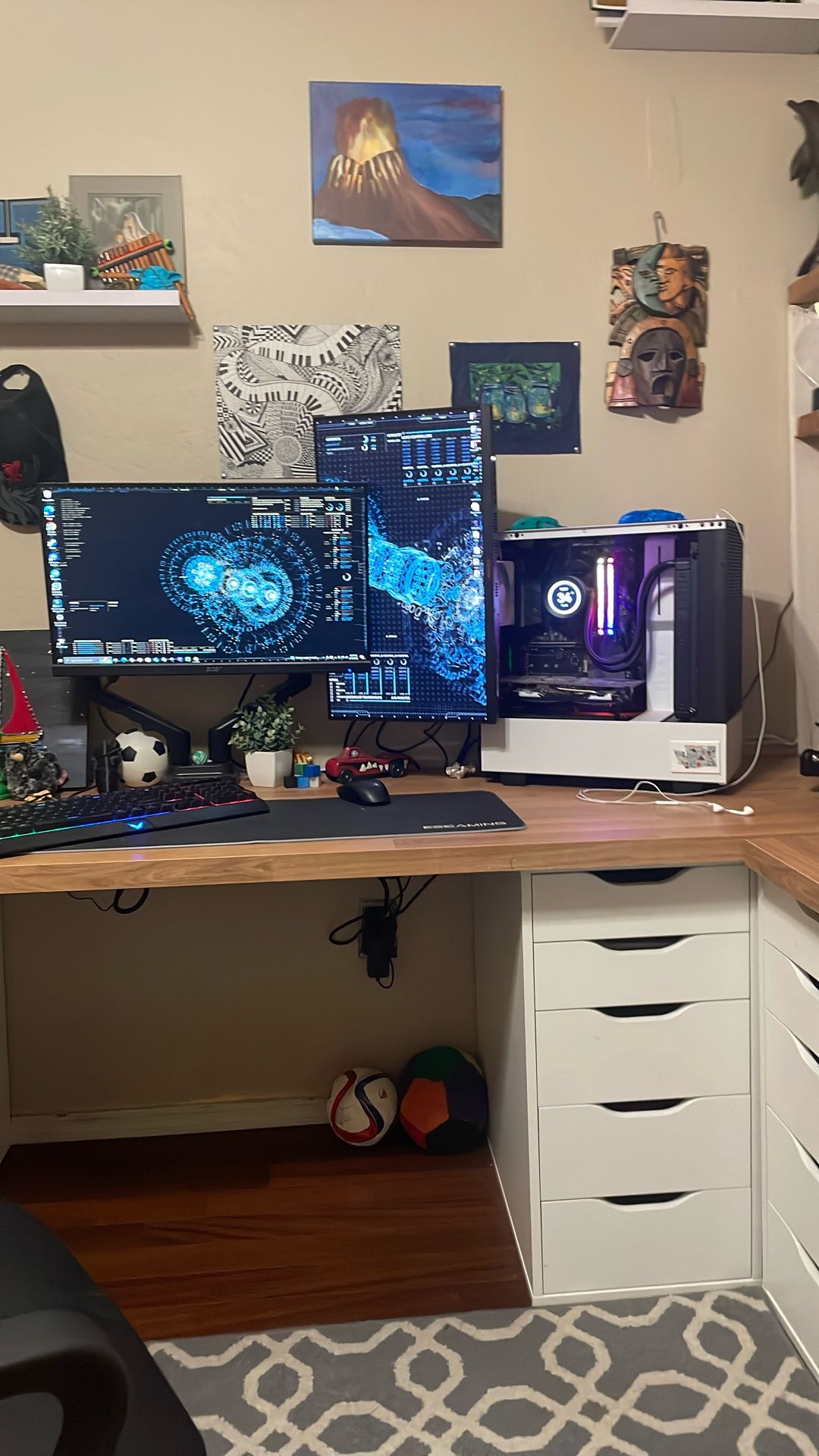 ⚡ Clean Build w/ 165Hz Monitor – RGB Gaming PC + Setup