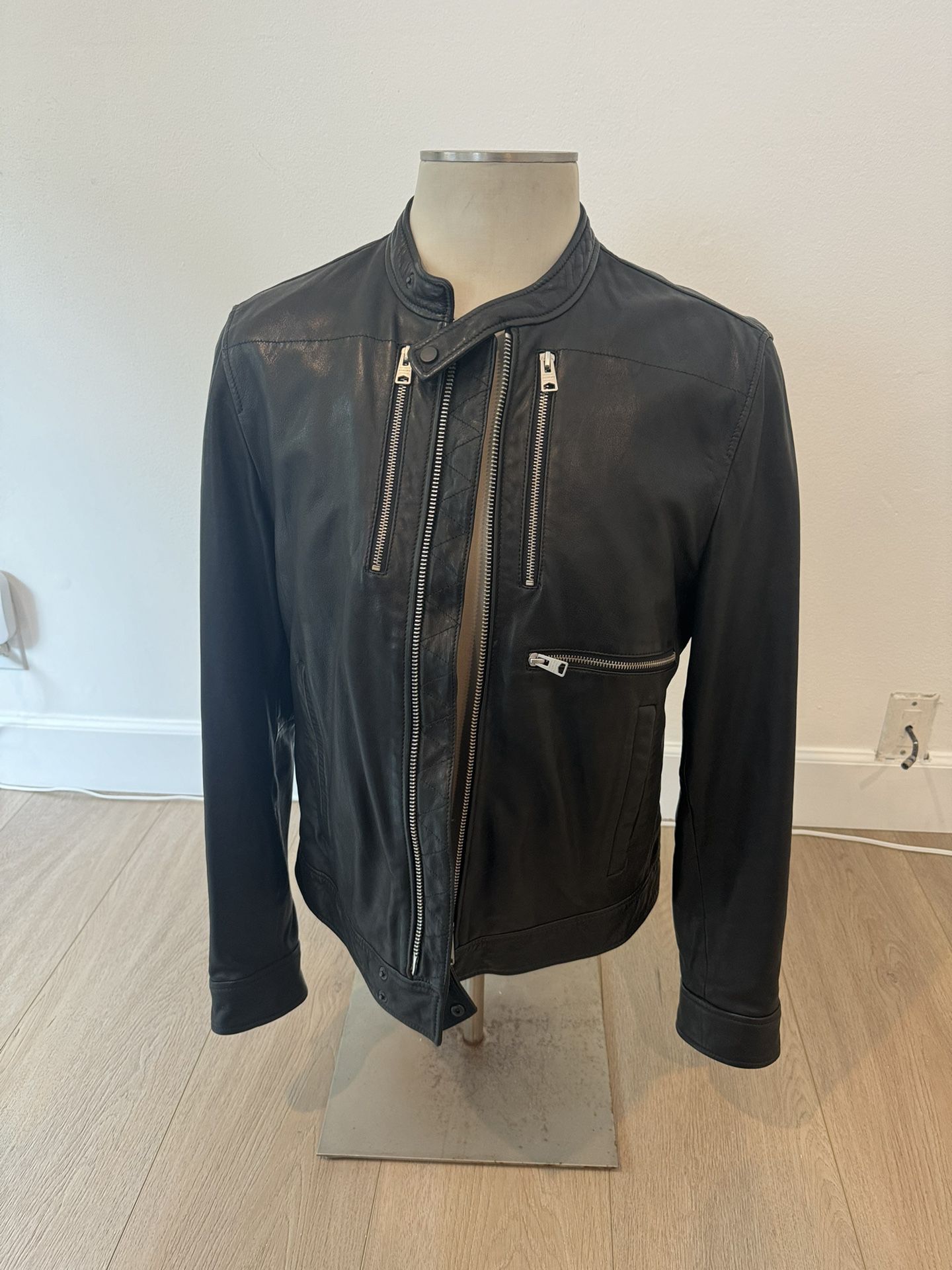 Men’s All Saints Leather Jacket - XL