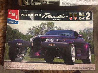 Plymouth Prowler with trailer model kit