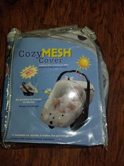 Mesh infant car seat cover