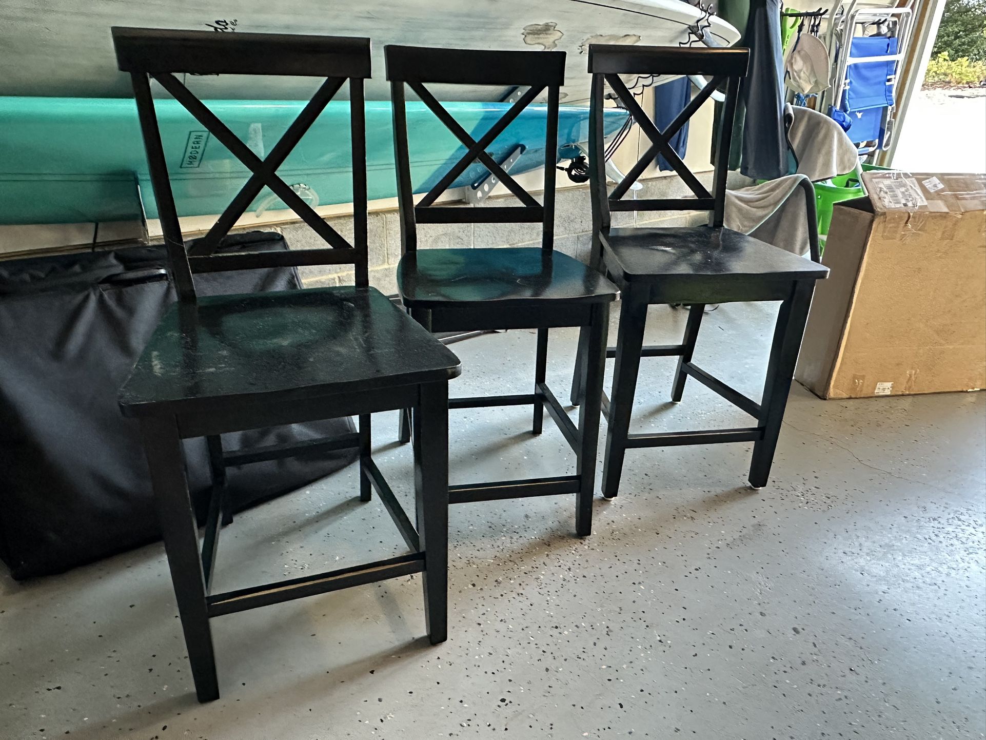 Black Counter Height Bar Stools