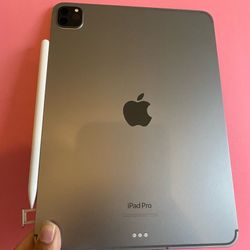 128GB Apple IPad Pro 11” 4th Generation (2022 Latest Model / M2 chip) Wi-Fi + Cellular (5G Unlocked) Keyboard, Pen & Accessories 