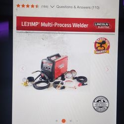 🔥 Brand New – Never Opened 🔥  
140 Amp LE31MP Stick/MIG/TIG Welder (120V)  
Includes Magnum Pr Hi