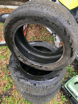 Set of 4 tires 205 55 16