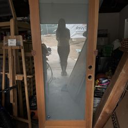 glass exterior/entryway door