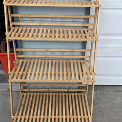 Wood Folding plant shelf
