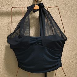 Green Halter Top SMALL