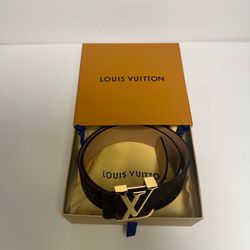 Louis Vuitton, black monogram, reversible eclipse belt